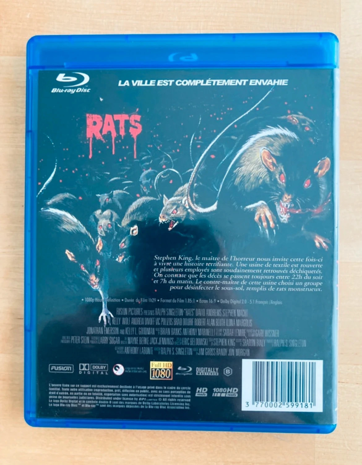 Blu-ray Rats Stephen King. – photo 3